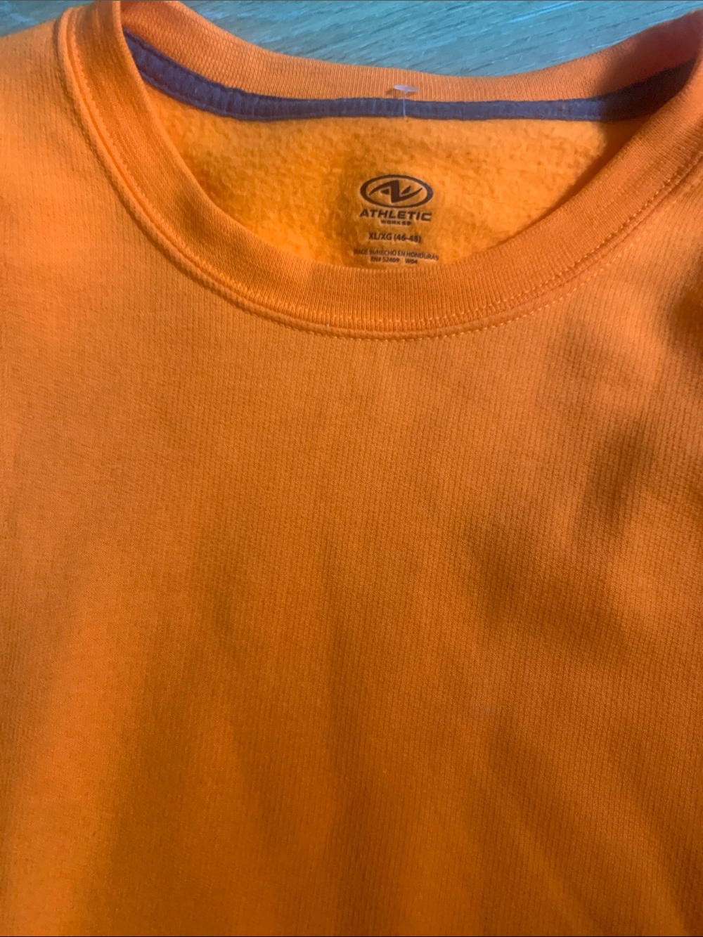 Athletic Works Orange Crewneck Sweatshirt